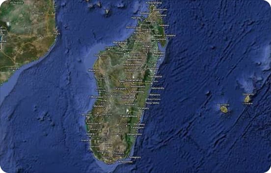 Carte de Madagascar